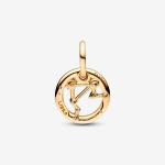 Шарм Pandora Libra Zodiac Dangle, золото - фото 2
