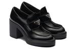 Кроссовки chocolate brushed leather loafers 'black' Prada, черный - фото 2