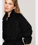 Пальто шерстяное Tommy Hilfiger с поясом, черный - фото 3