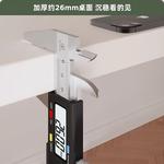 Угловой стол Naijia 120 см L-образный с полками, теплый белый - фото 5