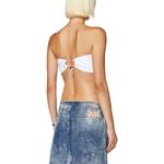 Женский топ без бретелей белый DIESEL - фото 4