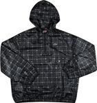 Анорак Supreme x Lacoste Reflective Grid Nylon Anorak 'Black', черный - фото 2