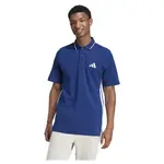 Поло adidas Essentials 3 Stripes Piqué, синий - фото