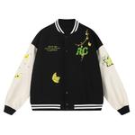 A chock Бейсбольная куртка унисекс, Черный - фото 3