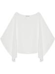 Шелковая блузка Balmain, белый - фото