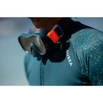 Маска для снорклинга из закаленного стекла для взрослых синяя SNK 520 Subea - фото 3