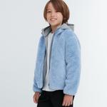 Детская флисовая куртка Uniqlo Toddler Fluffy Zipped, 64 голубой - фото 2