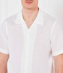 Льняная рубашка Regular fit Calvin Klein, белый - фото 4