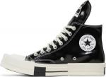 Кроссовки Converse Rick Owens x TURBODRK Chuck 70 High Black Lacquer, черный - фото 3