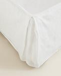 Простыня Zara Home Faded Linen Valance, белый - фото 2