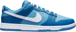 Кроссовки Nike Dunk Low GS 'Dark Marina Blue', синий - фото 2