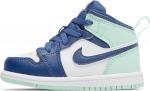 Кроссовки Air Jordan 1 Mid TD Blue Mint, синий - фото 3