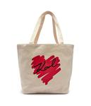 Сумка-шоппер женская Karl Lagerfeld двухсторонняя с рисунком, экрю - фото