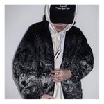Куртка wolf fleece jacket 'black white' Supreme, черный - фото 4