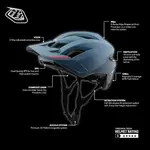 Шлем Troy Lee Designs Flowline SE MTB, синий - фото 6