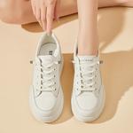 Женские низкие скейтерские кроссовки ST&SAT, белые - фото 10