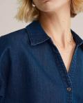 Блуза WE Fashion, темно-синий - фото 6