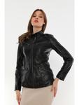 Кожаная куртка Basics & More, черный - фото 5