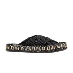 Кроссовки Fendi Wmns Raffia Slides Black Natural, черный - фото