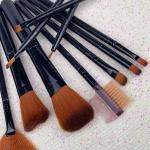 Набор кистей для макияжа, 12 шт. + футляр, черный Deni Carte - фото 6