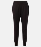 Спортивные брюки из шерстяной фланели Stella McCartney, Dark Chocolate - фото