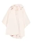 Пальто-накидка с капюшоном Ermanno Scervino, розовый - фото