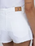 Шорты U.S. Polo Assn Denim With Raw Hem, белый - фото 5