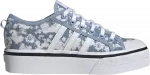 Кроссовки Adidas Wmns Nizza Platform Low 'Bleached-Out Floral', синий - фото