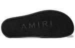 Шлепанцы Amiri с логотипом, черный - фото 3