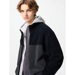 Флисовая куртка на молнии Uniqlo, 08 темно-серый - фото