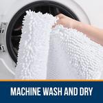 Коврик для ванной Olanly, 110х60 см, белый - фото 5