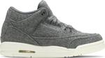 Кроссовки Air Jordan 3 Retro Wool BG, серый - фото