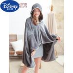 Disney Плед из флиса 150х100 см, серый, с капюшоном - фото 2