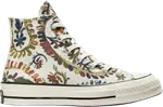 Кроссовки Converse Wmns Chuck 70 High Fall Florals - Egret, белый - фото