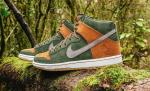 Кроссовки Nike Homegrown x SB Dunk High PRM 'Sequoia', зеленый - фото 3