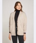 Кардиган женский Calvin Klein Jeans с накладными карманами, бежевый - фото