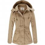 Парка WenVen Winter Thicken Cotton Warm With Removable Hood, бежевый - фото