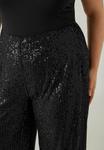 Брюки SEQUIN EMBELLISHED WIDE Evans, антрацит - фото 4