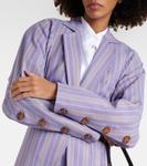 Хлопковый блейзер в полоску Pourpoint Vivienne Westwood, Lilac - фото 4