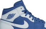 Кроссовки Air Jordan 1 Retro Mid Ice Blue, синий - фото 2