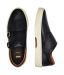 Ремень кожаный Boss Monk Gary, синий - фото 4