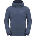 Мужской походный дождевик Jack Wolfskin, синий - фото