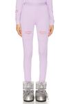Штаны из мериносовой шерсти Whitespace, сиреневый - фото