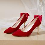 Medd Стройные туфли на высоком каблуке женские красные - фото 3