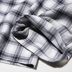 Фланелевые клетчатые брюки Uniqlo, белые - фото 3