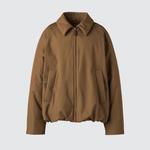 Утепленный бомбер Puffertech Uniqlo, 36 коричневый - фото 2