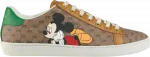 Кроссовки Disney x Gucci Wmns Ace Mickey Mouse - Ebony, белый - фото