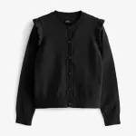 Кардиган Next Rich Frill Shoulder School Standard, черный - фото