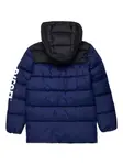 Пуховик с капюшоном Diesel Kids, синий - фото 2