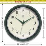 Круглые настенные часы в стиле ретро Infinity Instruments, синий - фото 8